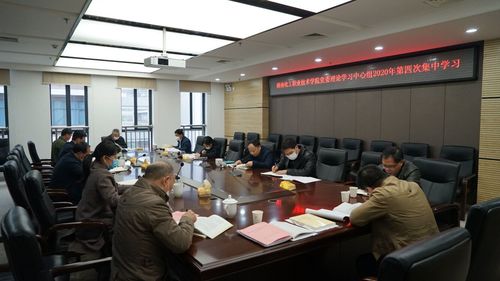党委中心组学习第四次