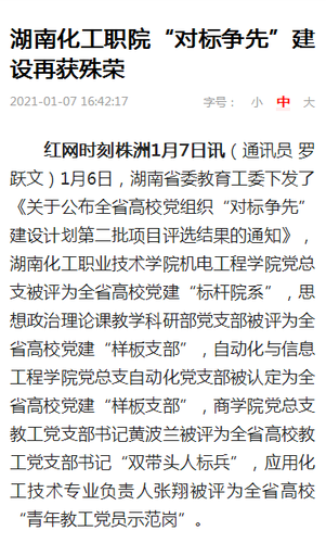 红网 对标争先荣誉