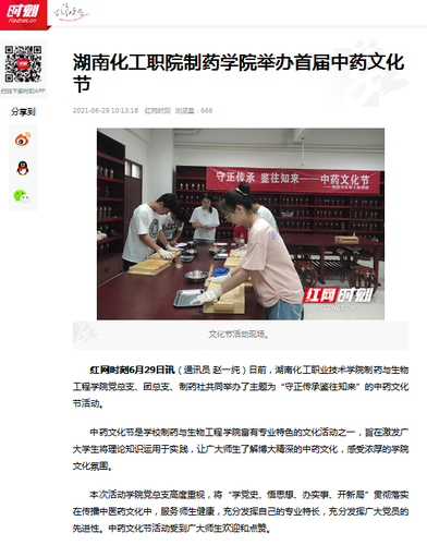 红网 中药文化节