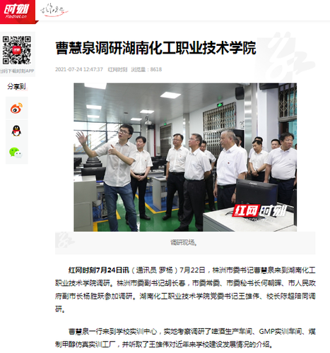红网 市委书记调研