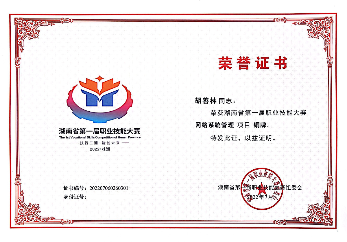 网络系统管理铜牌.png
